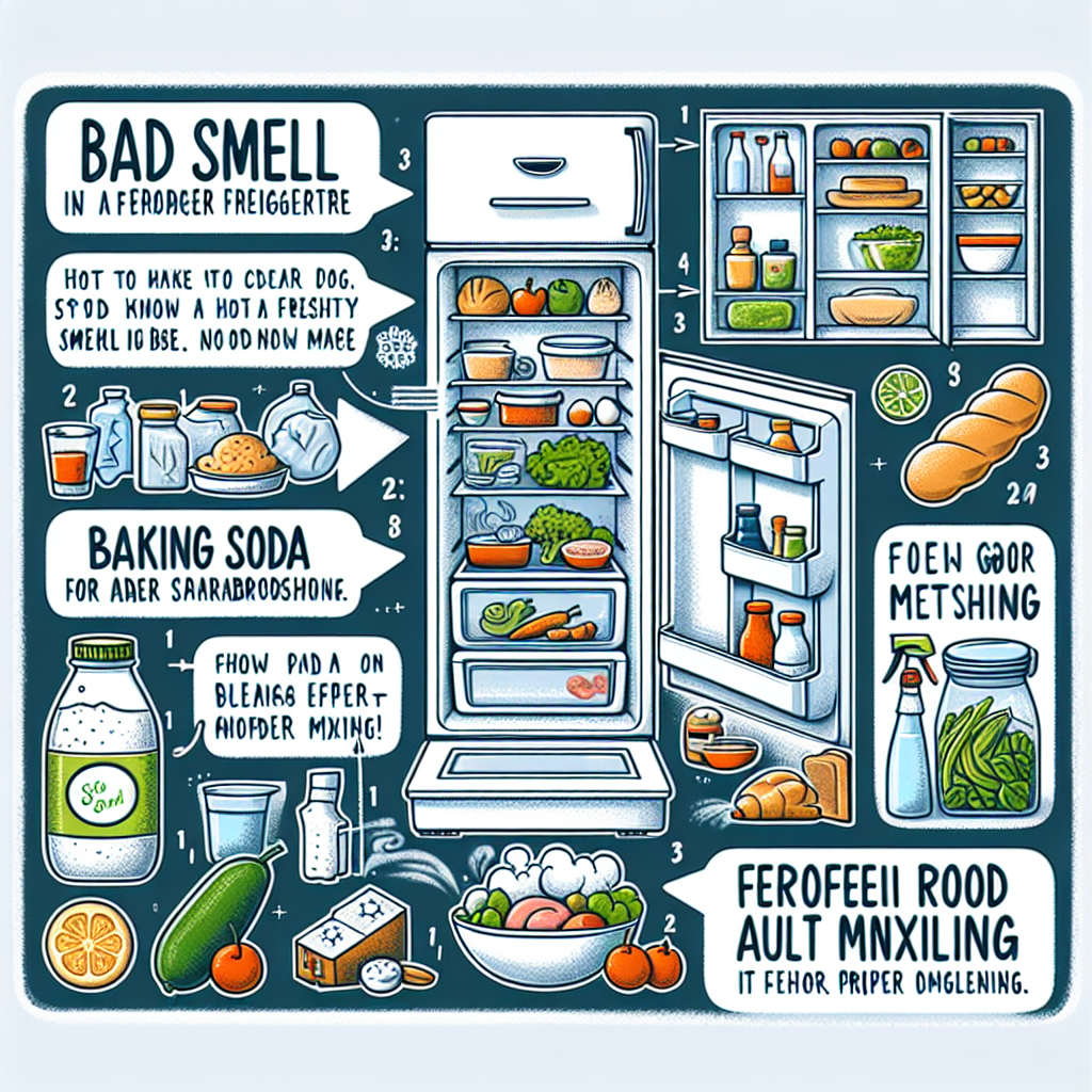 냉장고 냄새 차단법, 음식 섞임 없이 신선함 유지하는 비법 냉장고 냄새 차단법, 음식 섞임 없이 신선함 유지하는 비법