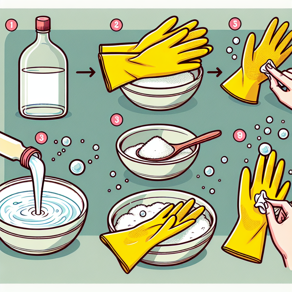 고무장갑 냄새 제거, 식초와 소금으로 한 번에 없애는 팁