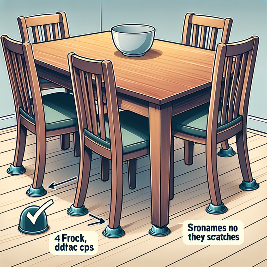 식탁 의자 발굽 보호법, 바닥 긁힘 전혀 없이 관리하는 방법