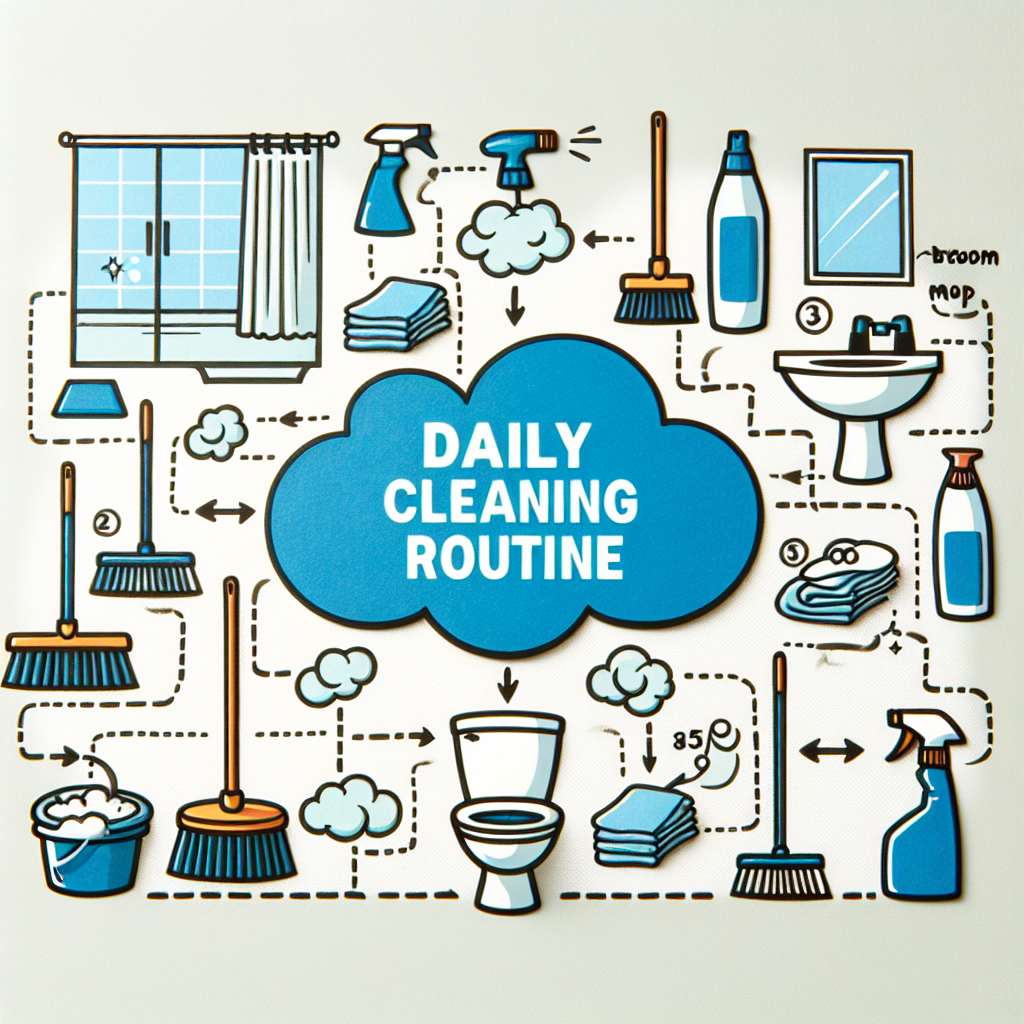 욕실 청소 루틴 짜기, 하루 3분으로 깨끗함 유지하는 요령