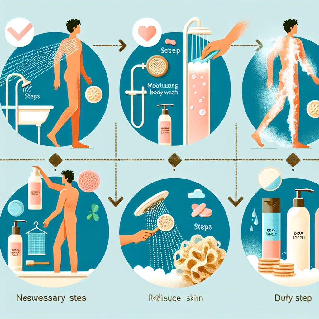 샤워 순서, 피부 건조 줄어드는 단계