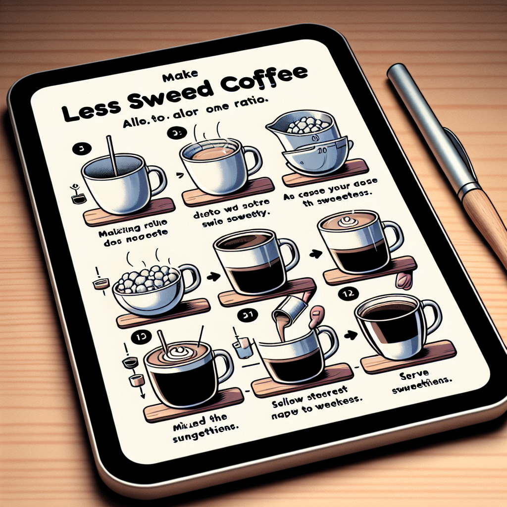 믹스커피 덜 달게 마시는 법, 비율 하나 바꾸는 팁