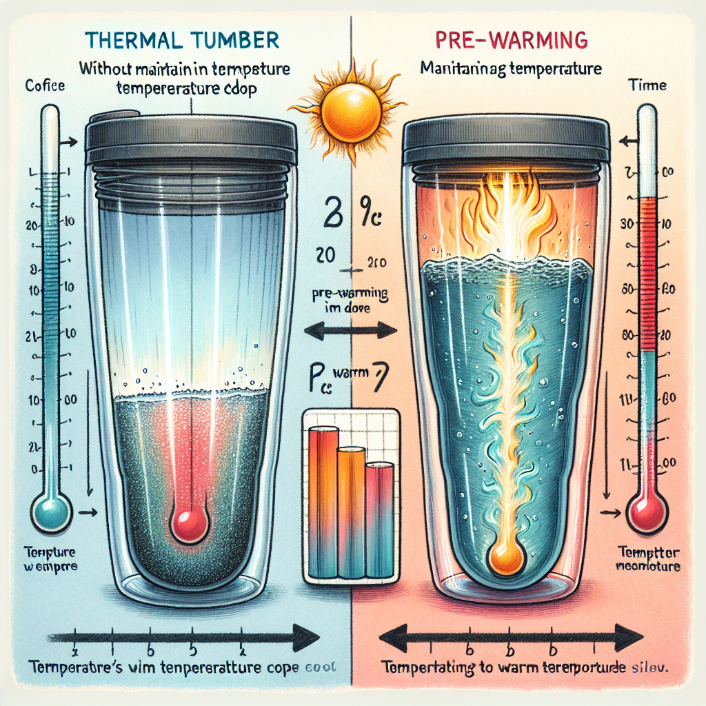 보온 텀블러 사용, 예열 여부로 온도 유지 달라지는 이유